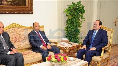 السيسى يلتقى وزير الشئون الخارجية الموريتاني