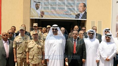 وزير الدولة الإماراتى يتفقد مشروعات القوات المسلحة بمحافظة القليوبية