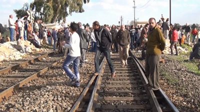 إحباط محاولة قطع السكة الحديد والطرق بشبين القناطر والخانكة