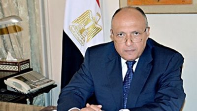 سامح شكرى يعقد جلسة مباحثات مع تونى بلير