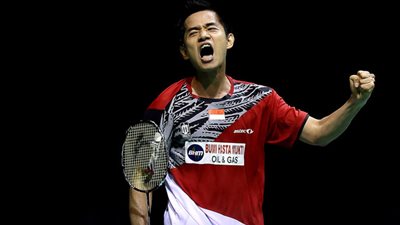 سانتوسو الاندونيسي ينسحب من بطولة العالم للريشة الطائرة بسبب المرض