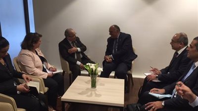 شكري يبحث مع نظيره الجزائري تطورات الأوضاع في ليبيا وسوريا