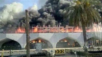 الصور الأولى لحرق مطار طرابلس على يد ميليشيات متطرفة
