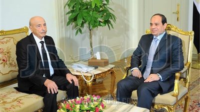 السيسى يلتقى رئيس البرلمان الليبى