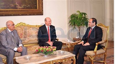 السيسى يلتقى ‏نيري جيليروزير الزراعة البرازيلى 