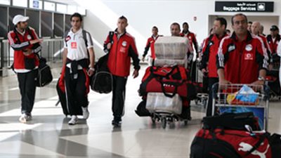 وصول بعثة المنتخب الوطنى للسنغال بعد رحلة شاقة