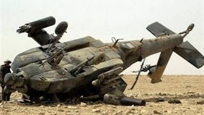 سقوط طائرة نقل عسكرية بمنطقة كوم أوشيم بالفيوم