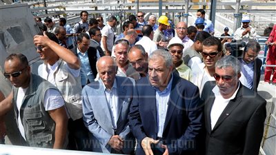 بدء التشغيل التجريبى لمشروع إعادة تأهيل محطة صرف صحى سموحة