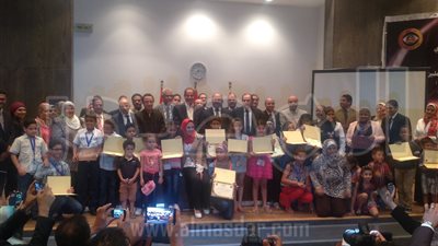 إفتتاح معرضا فنيا لرسومات اطفال العاملين بالضرائب