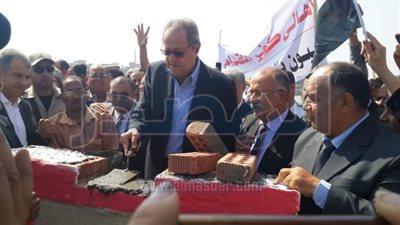 وضع حجر اساس مجمع صناعات منتجات الالومنيوم بميت غمر