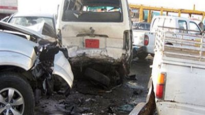 مصرع 28 وإصابة 15 فى حادث تصادم بالطريق الصحراوى الغربى بأسوان