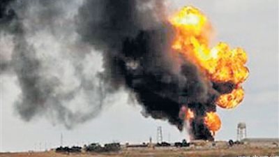 حريق محدود بأنبوب نفطي سعودي بعد إطلاق نار على دورية أمنية