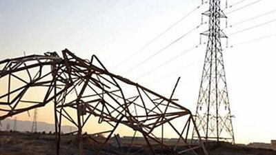 انفجار برج كهرباء للضغط العالي بـــ