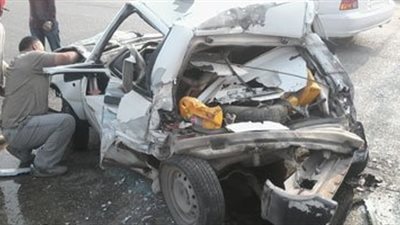 8 ضحايا حادث سقوط ميكروباص من اعلي كوبري 