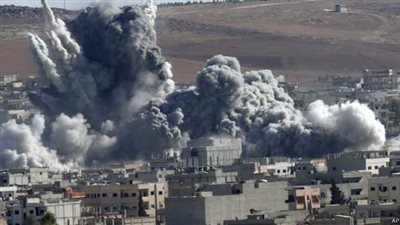 تواصل غارات التحالف والقتال شرقي عين العرب (كوباني)