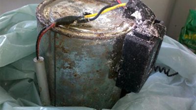 أمن المنوفية : تفكيك قنبلة بدائية الصنع على شريط السكة الحديد بمنوف