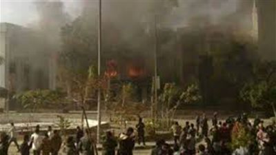 اندلاع حريق هائل  بكلية الزراعة بجامعة الأزهر