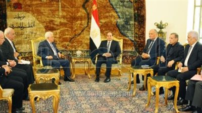 رئاسة الجمهورية : مصر ستظل تدعم إقامة دولة فلسطينية مستقلة 