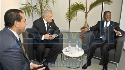 بالصور محلب يجتمع بعدد من روساء  حكومات فى قمة الفرانكوفونية فى السنغال