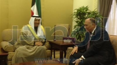 وزير الخارجية المصرى يلتقي رئيس وزراء الكويت