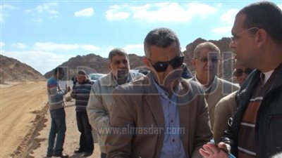 تفقد اعمال ازدواج  طريقى سفاجا - قنا و سوهاج - البحر الاحمر