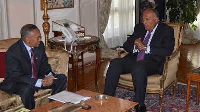 سامح شكرى يبحث مع وزير خارجية أرض الصومال تعزيز العلاقات الثنائية