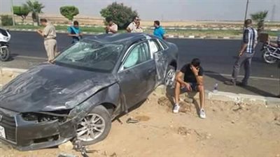 صور: عمرو السولية ينجو من الموت بعد تعرضه لحادث مروع
