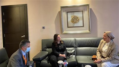 وزيرة البيئة تناقش مع ممثلي برنامج الأمم المتحدة الإنمائى التعاون في ملف المناخ  