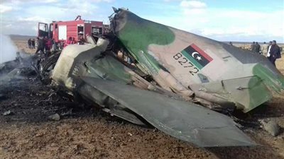 سقوط طائرة حربية جنوب طبرق ومقتل قائدها وعائلة