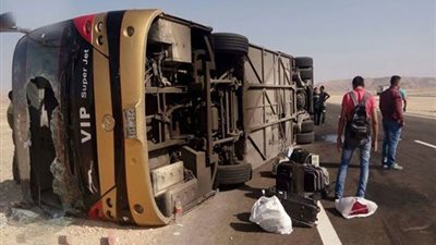 إصابة 25 تلميذًا في انقلاب أتوبيس بأسيوط
