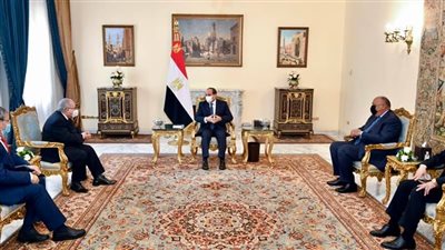 السيسي يؤكد حرص مصر علي تعزيز أطر التعاون الثنائي مع الجزائر