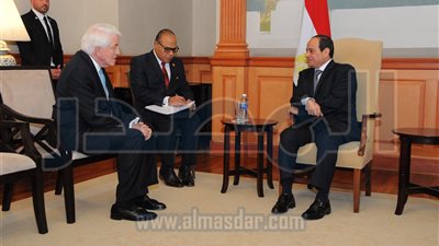تفاصيل لقاء السيسي وقيادات غرفة التجارة الأمريكية