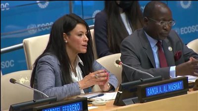 «المشاط» تؤكد أهمية التعاون متعدد الأطراف للتغلب على أزمة الطاقة وأسعار الغذاء