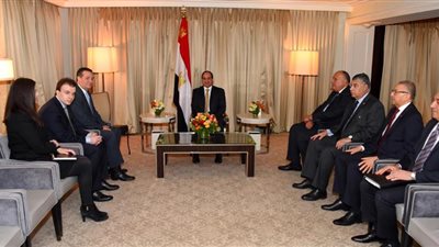 السيسى يلتقى تيد كروز عضومجلس الشيوخ الأمريكي فى واشنطن 