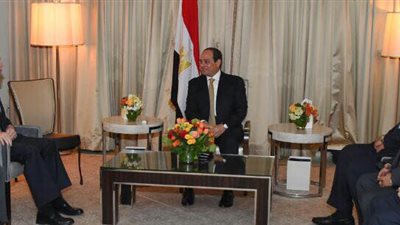 السيسى يبحث مع السيناتور جون ماكين تطورات الأوضاع فى مصروالشرق الأوسط