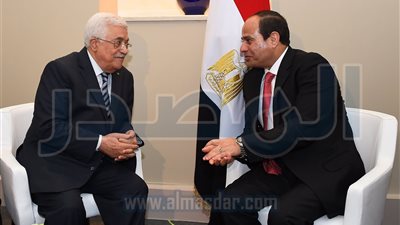 السيسى يلتقى نظيره الفلسطينى على هامش المنتدى الاقتصادى العالمى بالاردن