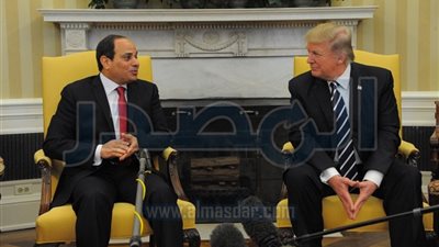 الرئيس السيسى يتلقي اتصالًا هاتفيًا من الرئيس الأمريكي ترامب