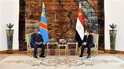 جلسة مباحثات بين السيسي ونظيره الكونغولي بقصر الاتحادية