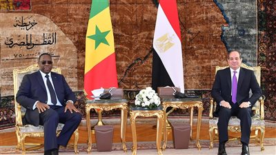 السيسي يؤكد الحرص على تعزيز العلاقات والتعاون الاستراتيجي مع السنغال