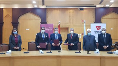 بروتوكول تعاون بين بنك مصر و«إي فاينانس» وجامعة الأزهر