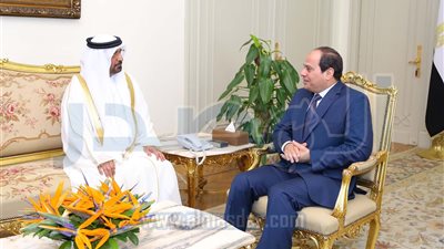 الرئيس في وداع سفير الإمارات : نقدر مواقفكم المشرفة لمساندة مصر