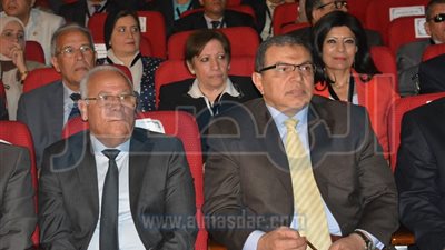 وزيرا القوى العاملة والتعليم العالي يفتتحان مؤتمر المسئولية الاجتماعية بالجامعة (صور)