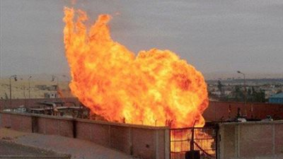 تفجير خط الغاز الطبيعي بغرب العريش للمرة الـ29 منذ 2011