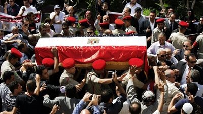 جنازة عسكرية لشهداء حلوان بأكاديمية الشرطة يتقدمهم وزير الداخلية