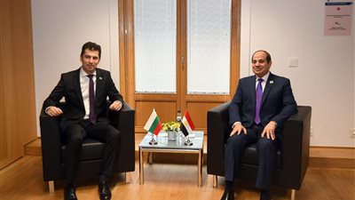 السيسي يبحث سبل تعزيز العلاقات الثنائية بين مصر وبلغاريا