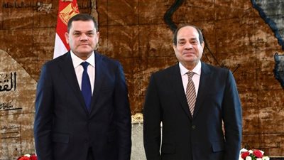 السيسي يستقبل رئيس الحكومة الليبية الجديدة 