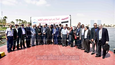  مميش يستقبل المشاركين في المؤتمر الدولي للنقل البحري