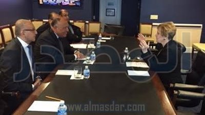 سامح شكري يلتقي رئيسة الاعتمادات الخارجية بالنواب الأمريكي