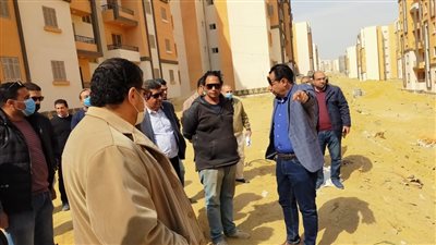 مسئولو جهاز «حدائق أكتوبر» يتفقدون سير العمل بمشروعات المدينة