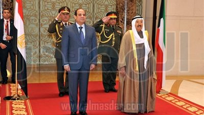 تفاصيل مباحثات السيسي مع أمير الكويت